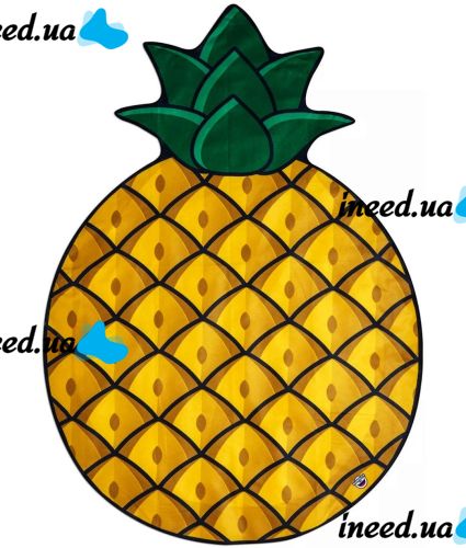 Bigmouth 3D Beach Blanket Pineapple YX008 lint free beach mat 135x142cm picnic bedding, Pineapple beach towel