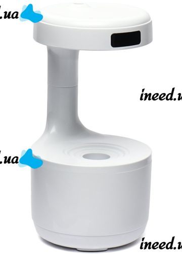 Anti Gravity Humidifier 800ml Portable Drip Mini Diffuser with Reverse Flow and Backlight White