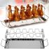 Подставка для приготовления куриных ножек A-Plus Barbecude KF-0982 универсальная стойка с поддоном для духовки и гриля, решетка из нержавеющей стали