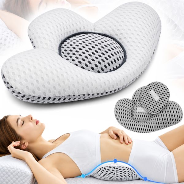 Ортопедическая подушка под поясницу Lumbar Support Pillow SP4817 анатомическая поясничная подушка для поддержки спины и позвоночника 48х30х8 см
