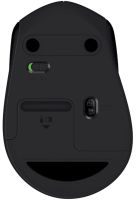 Беспроводная оптическая мышь Logitech M330 Silent Plus Black игровая геймерская мышка на батарейке для ПК компьютера и ноутбука 2.4GHZ USB Черная