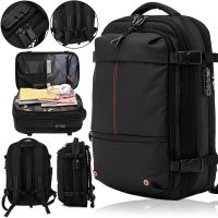 Airback Vacuum Backpack 8897 40 liter city shoulder bag with code lock, hand luggage with vacuum compartment and USB MAG-910 pump