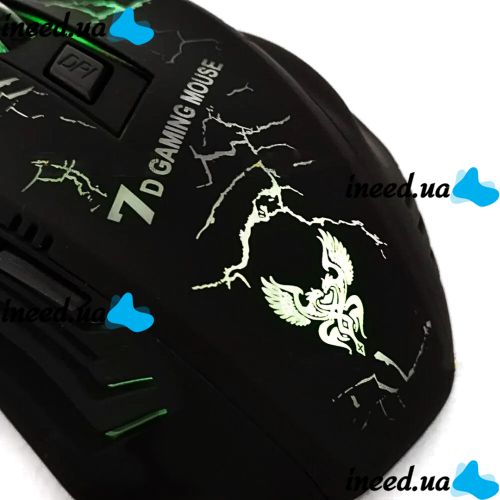 Игровая компьютерная мышь Gaming Mouse X7 проводная оптическая USB геймерская мышка со светодиодной LED подсветкой для ПК компьютера и ноутбука