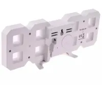 Електронні настільні 3D годинник з білою LED підсвічуванням Generic LY-1089, світлодіодні цифрові настінні годинники з будильником і датою білі