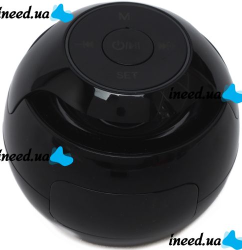 Беспроводная Bluetooth колонка с часами Kimiso KMS-K12 3W аккумуляторный портативный мини динамик с будильником и RGB LED подсветкой microUSB