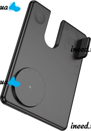 Беспроводное зарядное устройство Hoco Qi Geek Folding Black 3 в 1 магнитная зарядка магсейф для телефона и наушников IOS Android Type-C CQ1 Черная