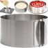 Роз'ємне кондитерське кільце cake Ring PS286-3 16-30см кулінарна розсувна кругла форма без дна для випічки, складання тортів і салатів h-10 см