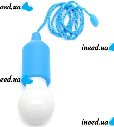 Подвесная LED лампа на шнурке Bailong BL-15418 портативный светодиодный фонарь на веревке, навесная лампочка на батарейках TY-6088 Холодный белый 