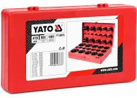 Набор уплотнительных колец Yato YT-06876 419 шт. 3-50 мм резиновые уплотнительные кольца в пластиковом кейсе с отделениями для хранения и сортировки
