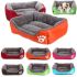 Deep Fluffy Lounger Ottoman for cats and dogs Pet Hut 44x33 cm, Soft Litter for dogs and cats, Rectangular Lounger for pets