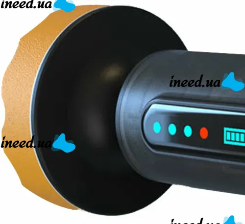 Беспроводная полировочная машинка Lesko LY-02 75 мм для полировки и шлифовки автомобиля, Аккумуляторная шлифмашина 2000 об/мин с 2 насадками Черная
