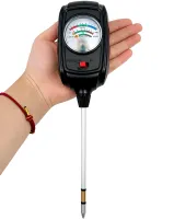 Анализатор грунта для измерения влажности Soil Tester S-9 3 в 1 тестер измеритель для контроля pH и плодородия для сада, огорода и комнатных растений