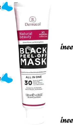 Dermacol Black Peel Off Mask in 120ml tube against blackheads and black spots.