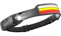 Налобный аккумуляторный фонарик COBA CB-689-3 COB с датчиком движения и красным светом Светодиодный фонарь XPE LED с креплением на голову 8 режимов