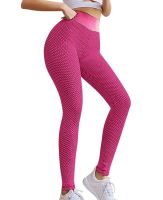 Женские спортивные леггинсы Staples Scrunch Bum Розовые с завышенной высокой талией и эффектом пуш-ап утягивающие бесшовные лосины для фитнеса push up