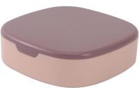 Органайзер для бижутерии с зеркалом Jewerly Storage Box LD-988 дорожная мини шкатулка на 7 отделений для украшений и ювелирных изделий 10х10 см