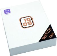 Наручные Смарт часы Smart Watch T500 спортивные с микрофоном, тонометром IP67 Aluminium 44mm умные часы с функциями фитнеса и здоровья Белые