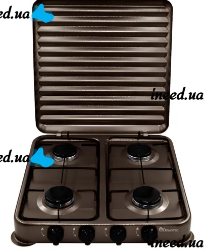 Table gas stove Domotec MS-6604 4-burner gas stove taganok, gas stove
