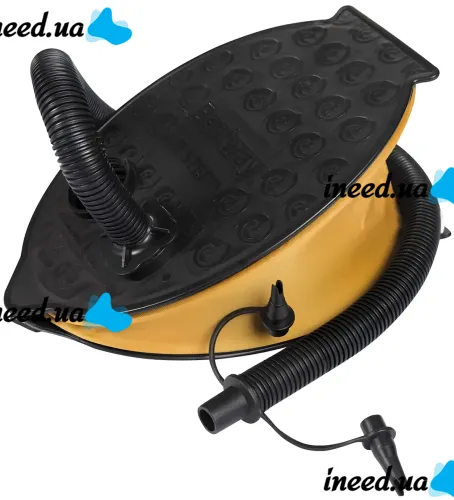 Ножной насос для надувных изделий Bestway 62023 1.4 л воздушный насос-лягушка для накачивания и сдувания матрасов и бассейнов с 3 насадками KAR89