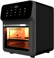 Мультипечь Аэрогриль с обдувом Silver Crest FD-1015B 3000W 15л электронная аэрогриль для приготовления еды без масла 10 программ настольная фритюрница от сети