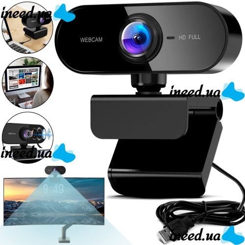 Проводная веб-камера для трансляций Web Camera USB05 Full HD 1080p внешняя веб камера с микрофоном и шумоподавлением для ПК и ноутбука от USB