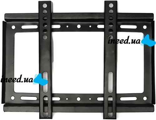 Настенный кронштейн для телевизора V-Star V35 14-42 дюйма, до 25кг подвесной крепеж, фиксированное крепление держатель на стену 14"-42" H27 Черное