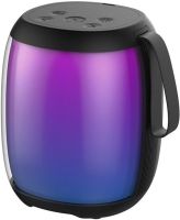 Беспроводная колонка со светомузыкой Hopestar P50 mini Black портативная Bluetooth мини акустика с RGB подсветкой USB AUX для Android IOS Черная