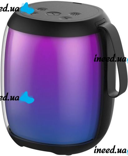 Беспроводная колонка со светомузыкой Hopestar P50 mini Black портативная Bluetooth мини акустика с RGB подсветкой USB AUX для Android IOS Черная