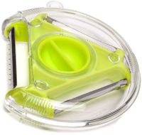 Ручная круглая овощерезка Rotary Multifunctional Peeler 3 в 1 универсальная трехсторонняя терка для чистки и нарезки соломкой овощей и фруктов