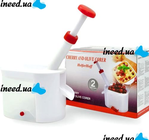 Машинка удаления косточек из вишни Gstore Helfer Hoff WB-1260 ручная вишнедавка, отделитель вишневых косточек, Вишнечистка Cherry seed с контейнером
