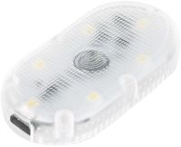 Беспроводной LED светильник для салона автомобиля 827-1 миниатюрный светодиодный сенсорный датчик на липучке, самоклеящейся потолочный фонарь в авто