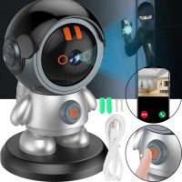 Wireless Baby Monitor Wi-Fi IP Surveillance Camera ESCAM PT302 Cosmonaut with Motion Sensor and Call Function, Rotary Baby Monitor 2K Gray