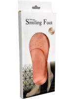 Универсальные силиконовые носки для ног и пяток Smiling Foot нескользящие защитные накладки для защиты от мозолей Anti-crack silicon socks Бежевые