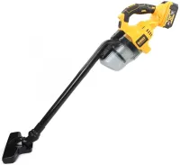 Автомобильный аккумуляторный пылесос DeWALT DCV501LN-XJ 36V 6Ah с насадками, Беспроводной пылесос Деволт с 2 аккумуляторами для авто и дома Желтый