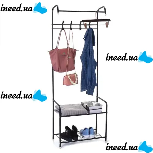 Outdoor clothes rack Corridor Rack 170X35 cm mobile vertical storage rack with shoe shelves, rack hanger in the hallway