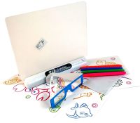 Magic Projection Drawing Board with 3D Effect 3d Magic Drawing Board, Children's Educational Glass Set with LED Backlight from 3 years old
