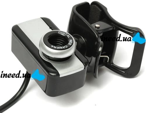 Проводная веб камера с микрофоном Digital HD Camera RD517 640х480 универсальная внешняя USB веб-камера на прищепке для ПК компьютера и ноутбука Черная