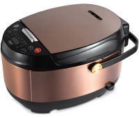 ACKILISS ACL0100 5-Liter Electric Multicooker with 10 Programs, 900W, Steamer and Air Fryer, LED Display, Timer, and Non-Stick Coating