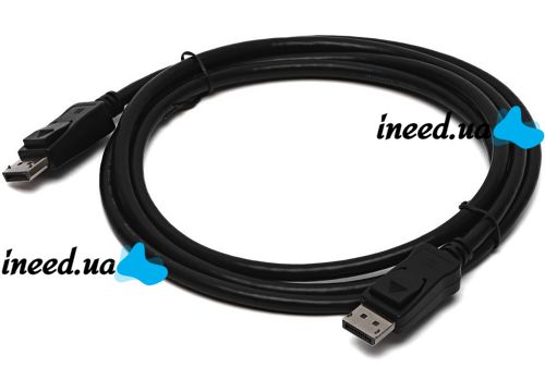 Видео кабель DisplayPort на DisplayPort 1.8 м универсальный переходник, соединительный кабель для передачи видеосигнала на телевизор 95506