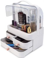 Органайзер для зберігання косметики Cosmetic Storage Box 3 LD - 304 настільна косметична поличка з висувними ящиками і ручкою для прикрас LD288