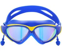 Очки для плавания Conquest Uv Shield Anti-Fog защитная маска с двойным регулируемым ремешком, берушами и защитой от УФ в чехле для бассейна 17х5 см