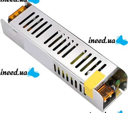 Імпульсний блок живлення Metal Long 12V 35A 420W S-420 - 12 мережевий адаптер з пасивним охолодженням для світлодіодних LED ламп в металевому корпусі