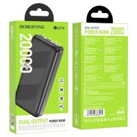 Внешний аккумулятор повербанк Power Bank Borofone BJ27A 20000mAh 15W 2USB TYPE-C с быстрой зарядкой, Портативное зарядное устройство батарея 3 выхода