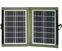 Складная солнечная панель батарея Solar Panel CCLamp CL-670 7W с USB выходом для зарядки телефона, Портативная зарядная станция трансформер от солнца