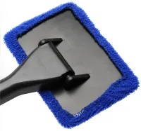 Ручная щетка для мытья стекол Window Cleaner K2 микрофибра с ручкой для мойки и очистки внутреннего лобового стекла и зеркал автомобиля K503
