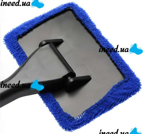 Ручная щетка для мытья стекол Window Cleaner K2 микрофибра с ручкой для мойки и очистки внутреннего лобового стекла и зеркал автомобиля K503