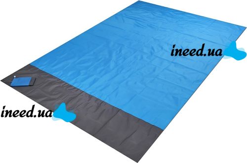 Beach Blanket AND137 150x140 cm waterproof anti-sand beach mat for picnic, travel blanket with cover