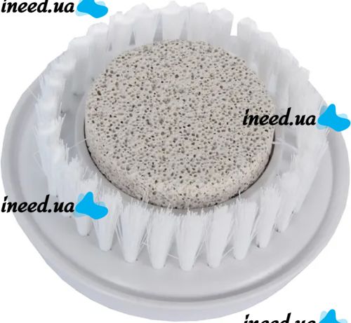 Spin Spa 5-in-1 massage brush for washing and cleansing the face and body, electric massager for shower, bathtub, massager brush with replaceable nozzles White