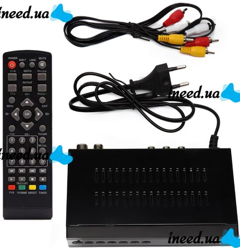 Цифровой эфирный тюнер Openbox Gold 11077 DVB-T2 приставка для телевизора с дисплеем, ТВ ресивер EL-009 c разъёмом под WiFi и пультом IPTV, HDMI H.264