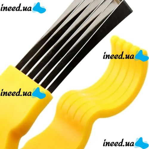 Ножиці-слайсер Bananenschneider ножиці для нарізки бананів, ручний кухонний слайсер, бананорезка з харчового пластику для кухні Жовта
